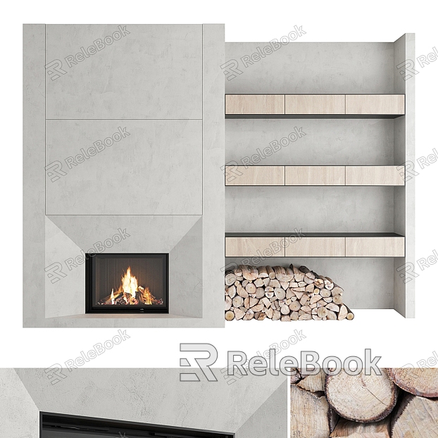 Silent Fireplace model