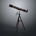 Beautiful Natural Scenery Observed Through Telescope Mounted On Tripod For Clear Viewing Experience