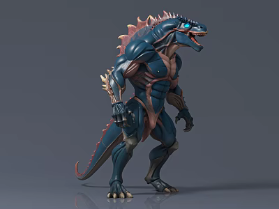 Biochemical Dinosaur Alien Killer Mutation Creatures Alien Creatures Disaster Horror Game Character Hand-made Doll Beauty Props Activity Props Jewelry Ornaments 3d model