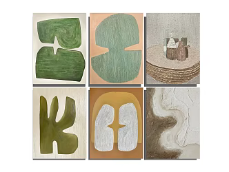 Modern Decorative Painting Decorative Hanging Painting Wall Decoration 3d model