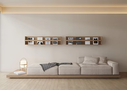 Multiplayer Sofa Bookshelf 3d model