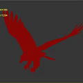 Brown and White Eagle with Spread Wings White Head and Yellow Talons on Dark Background