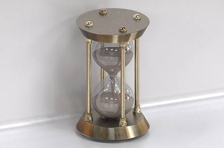 Hourglass timer ornaments time hourglass 3d model