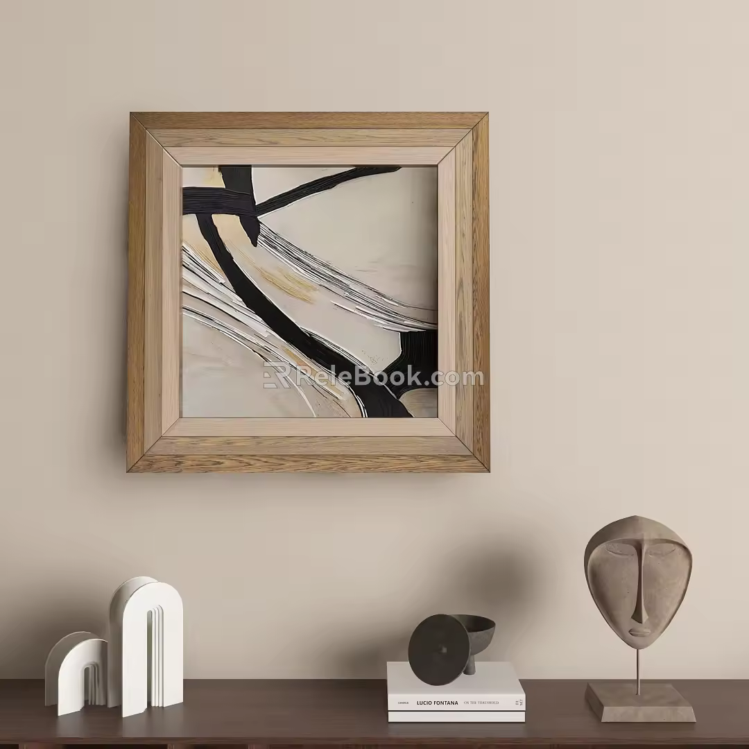 Texture Abstract Hanging Painting 3d model