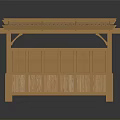 Wooden Pergola With Lattice Roof And Columns For Outdoor Garden Design