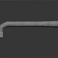 Silver Metal Bent Pipe Flexible Industrial Plumbing Equipment With Smooth Surface And Curved Design