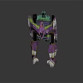 Purple Green Water Transport Vehicle With Mechanical Design And Unique Structure
