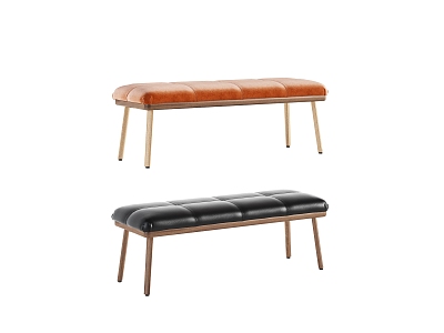 Modern Bed End Stool Bench model