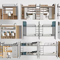 Modern Bunk Beds With Desk Storage And Chair For Bedroom Furniture