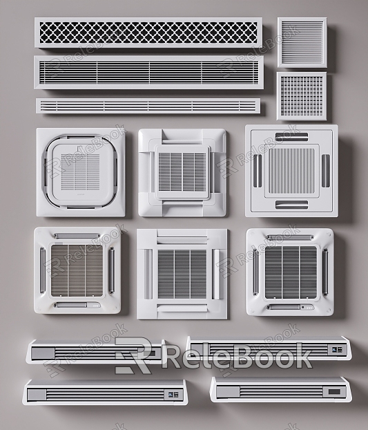 Modern air outlet air conditioning outlet model