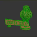 Privet Drive Sign With Owl Statue Decorative Home Household Decor Items