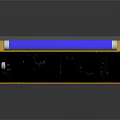 Long Strip Shaped Device Featuring Black Body Yellow Ends Blue Tube And Red Button