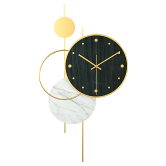 Modern clock wall clock 3d model