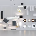 Spotlight Downlight Magnetic Attrition Lamp Track Lamp Linear Lamp Bull Eye Lamp Line Lamp Pendant Lamp 3d model