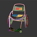 Durable Car Parts White Frame With Yellow Black Comfortable Seating Components