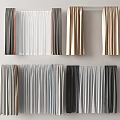 Modern Curtains 3d model