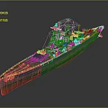 Modern Warship Ship Warship 3d model