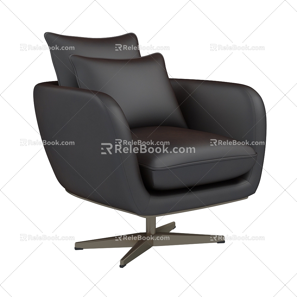 Sofa Single Sofa Seat Casual Sofa Single Chair 3d model