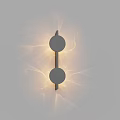 Modern Minimalist Wall Lamp Design With Two Circular Lights Illuminating Wall