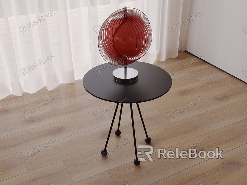 Modern Side Table Lamp Combination model