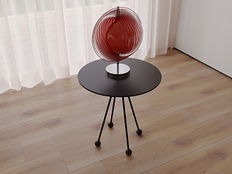 Modern Side Table Lamp Combination 3d model