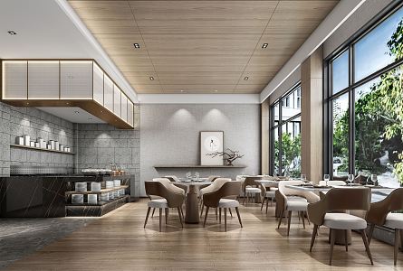 Modern Restaurant 3d model