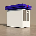 Traffic Police Booth for Xihu Brigade with Blue and White Exterior and Traffic Police Signage
