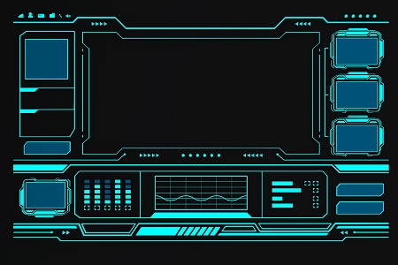 circuit technology element technology wireframe technology circuit 3d model