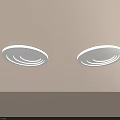 Modern Circular Ceiling Lights with Illuminated Rings for Home Interior Decoration