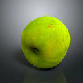 Fresh Ripe Green Apple With Smooth Surface And Natural Healthy Look