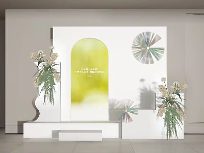 Modern Window Meichen Wedding Meichen Activity Meichen Pushcard Wall Photo Wall Wedding Meichen Device Meichen Decoration Stage Background Pushcard Point 3d model