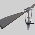 twin-rotor helicopter main rotor 3d model