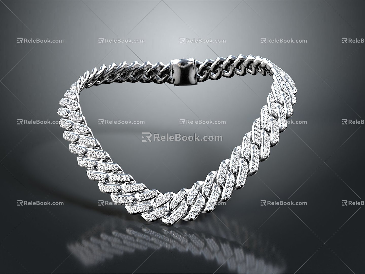 Gold Necklace Chain Thick Necklace Big Gold Necklace Necklace Tianzhu Necklace Decorations Jewelry Fashion Necklace 3d model