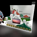 Chengdu Tourism Information Service Center Panda With Peking Opera Headdress Near Qingcheng Mountain Scenic Building