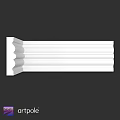 White Decorative Architectural Component With Intricate Molding And Smooth Finish