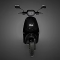 Ola Black Electric Scooter Modern Sleek Design With Headlight And Handlebars