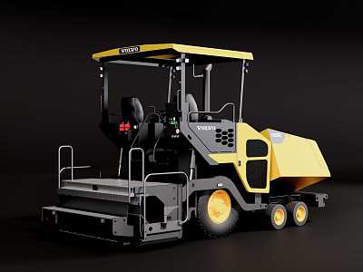 paver road repair machine construction machinery 3d model