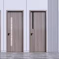 Modern swing door 3d model