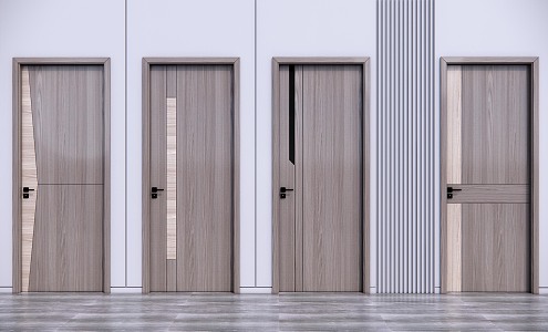 Modern swing door 3d model