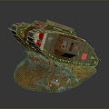 Old tanks Modern tanks Broken tanks 3d model