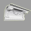 Elegant Gypsum Cornice With Detailed Decorative Carved Patterns And KG075 KG085 Models