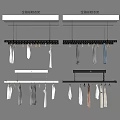 Indoor Hanging Clothes Drying Racks With Multiple Styles For Home Drying Needs 3d model