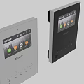 BasP Switch Panel With Display Screen Icons And Buttons In Black And White