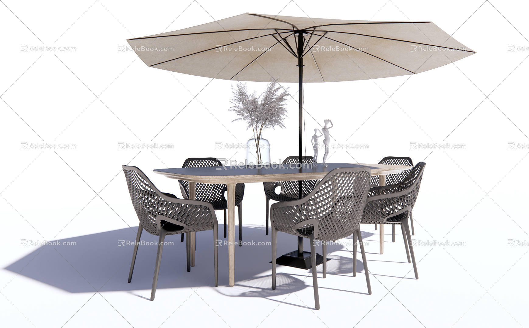 Modern Outdoor Table and Chair Outdoor Leisure Table and Chair model