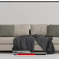 Modern Multiplayer Sofa Minotti Multiplayer Sofa Double Sofa 3d model
