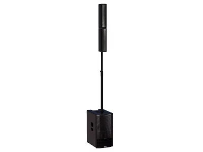 High Performance Floor Standing Audio Speaker With Tall Column And Base Cabinet 3d model