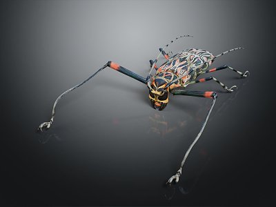 Modern long-arm beetle 3d model