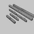 Train full package 3d model