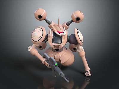 Modern Mech Warrior Mech Soldier Machine Battleguard Mechanical Battleguard 3d model