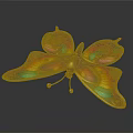 Vibrant Butterfly Shaped Home Decor Accessory With Colorful Wings Exquisite Design And Shiny Frame